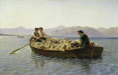 Barca a remi, 1863